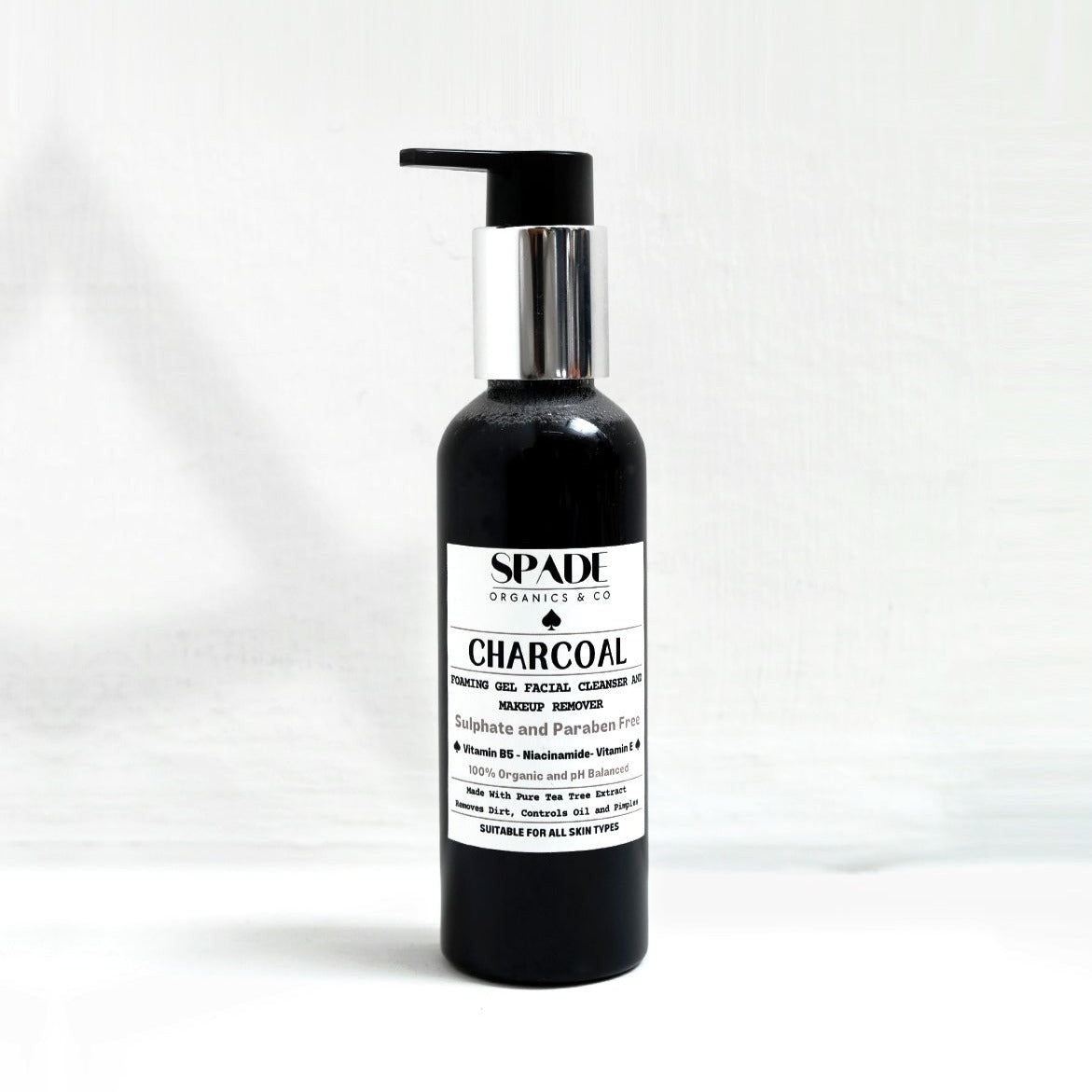 Charcoal Foaming Gel Facial Cleanser & Makeup Remover