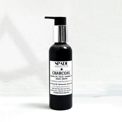 Charcoal Foaming Gel Facial Cleanser & Makeup Remover